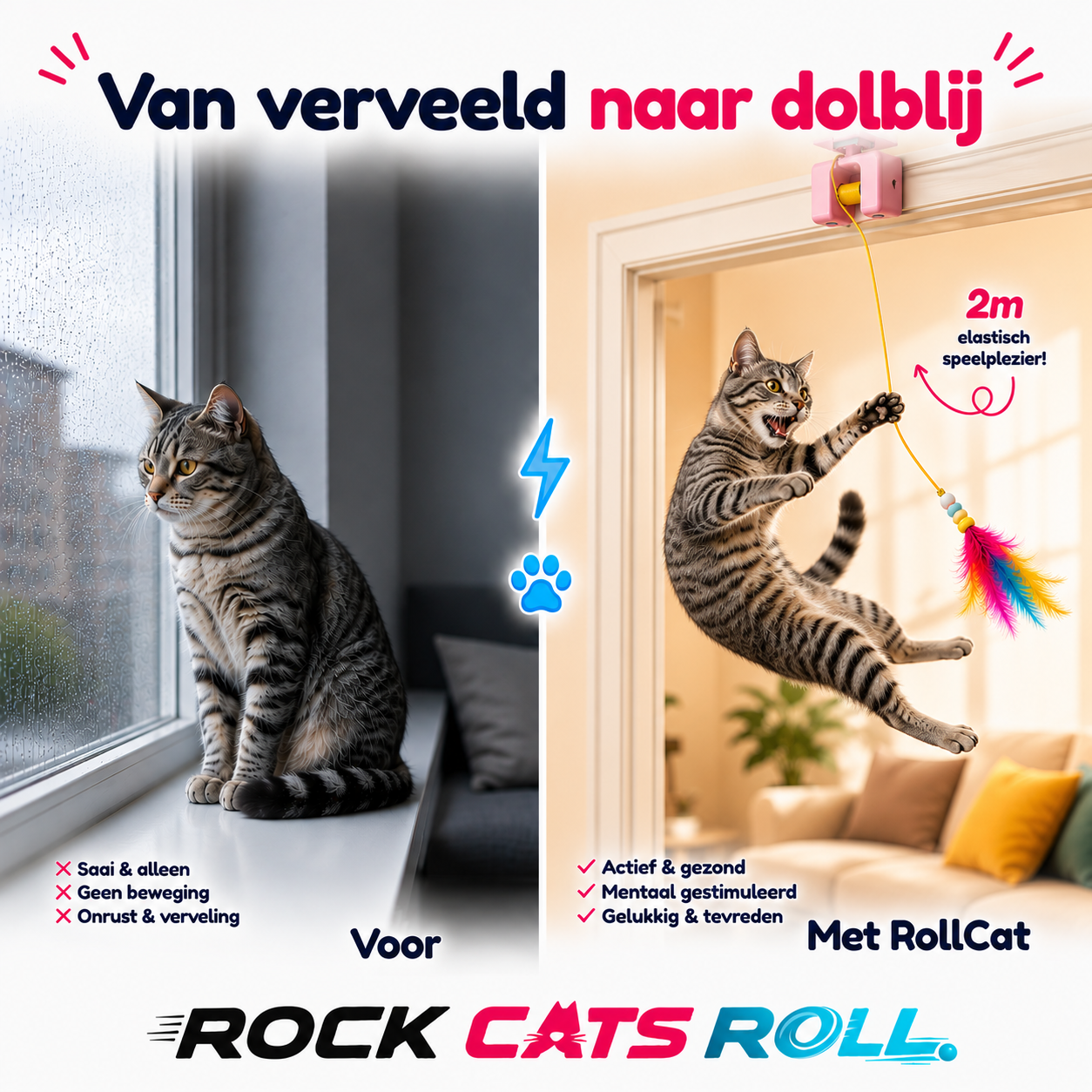 RollCat – Automatisch Speeltje